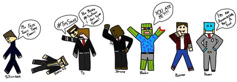 Free Download Minecraft Chibis Youtubers By Goldsolace On 1600x1050