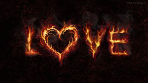 Love Fire Wallpaper Hd Wallpaper