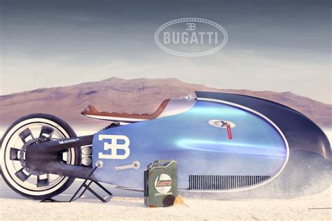 This Concept Bugatti Motorcycle Is Designed To Shatter Speed Records Like The Hypercar It Is