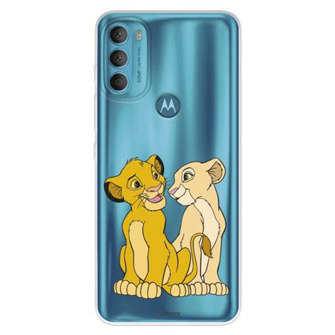 Estojo Oficial Disney Simba E Nala Silhouette Para Motorola Moto G71 5g