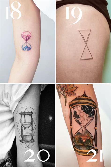 Creative Hourglass Tattoo Ideas For Men Women Hourglass Tattoo