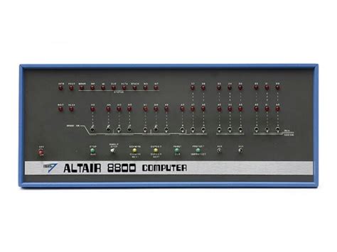 The Altair 8800 Computer One Of The Firsts Personal Computers