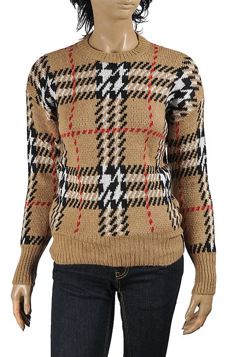 Womens Designer Clothes Burberry Women’s Round Neck Knitted Sweater 271