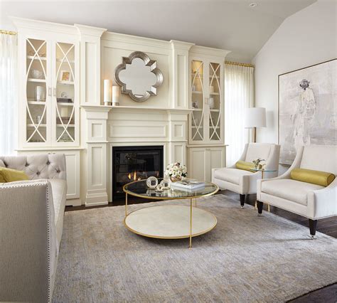 Modern Neutral Living Room With Gold Accents Contemporary Living