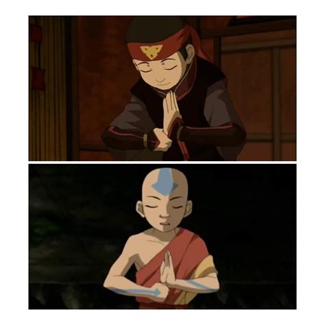 Atla Aang Learns Proper Fire Nation Bow When He Goes To The Fire