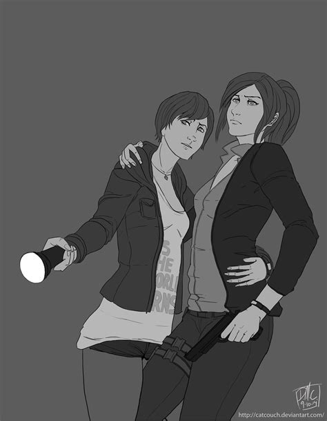 Claire And Moira Resident Evil Line Art By Catcouch On Deviantart