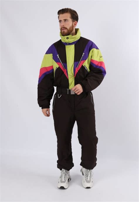 Vintage 90s Sergio Tacchini Full Ski Suit Uk Xl 44 46″ Chest 7bc