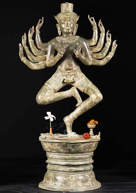 Brass Large Dancing Shiva Statue 60 82t8 Hindu Gods And Buddha Statues