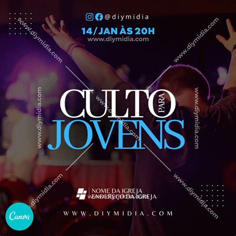 Cartazes De Culto De Jovens