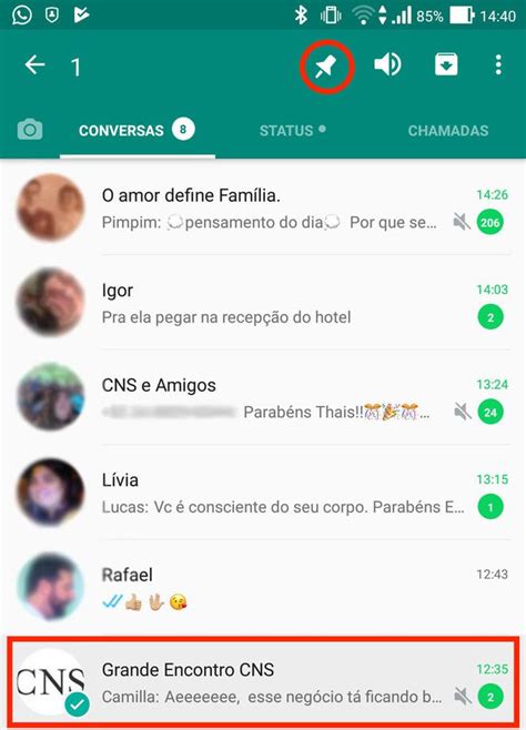 Whatsapp Usuários Android Agora Podem Fixar Conversas No Topo Da Lista