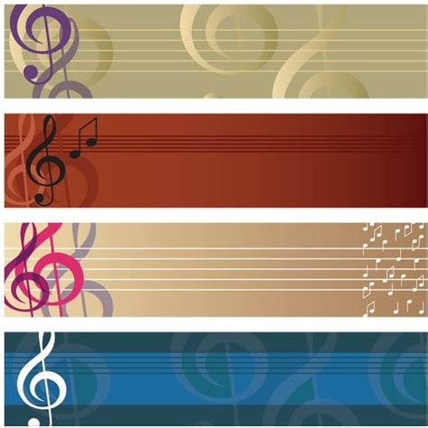 Music Banner Vector At Collection Of Music Banner