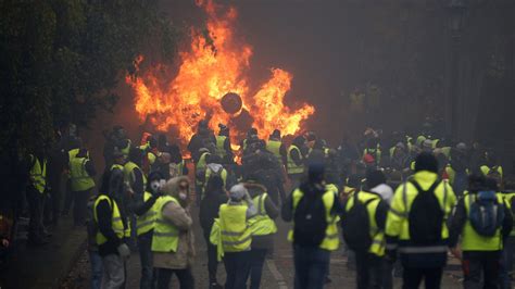 Macron Inspects Damage After ‘yellow Vest Protests As France Weighs