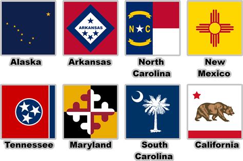 Download Various Usa State Flags With South Carolina State Flag