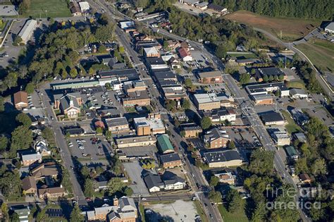 Franklin North Carolina Aerial Photo Photograph By David Oppenheimer