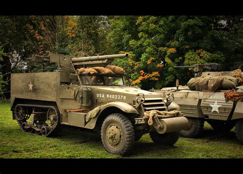 75 Mm Gun Motor Carriage M3 L And M8 Armored Car R Flickr