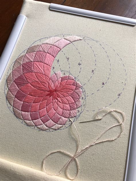 Nautilus Shell Embroidery Pattern Etsy Uk