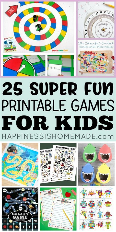 25 Fun Printable Games For Kids Happiness Is Homemade Artofit