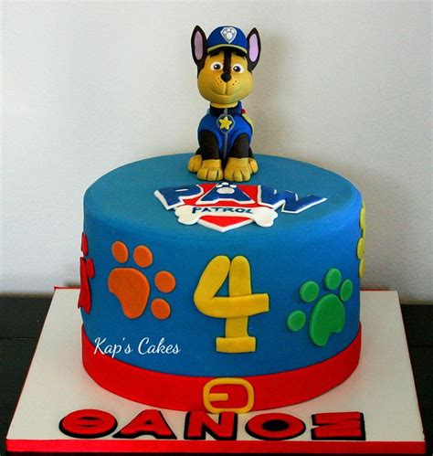 Paw Patrol Chase Cake Torte Kindergeburtstag Kuchen Kindergeburtstag