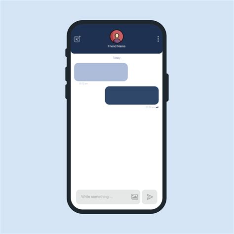 Editable Phone Chat Mockup Bubble Mockup Of Mobile Messenger