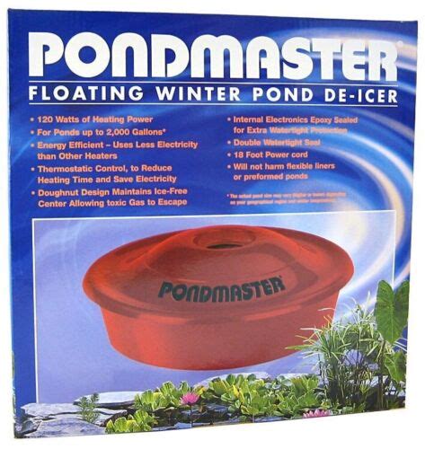 Pondmaster 120 W Floating Pond Deicer 02175 Koi Fish Water Garden