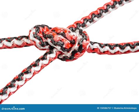 Hunter S Bend Knot Close Up Tied On Synthetic Rope Stock Image Image