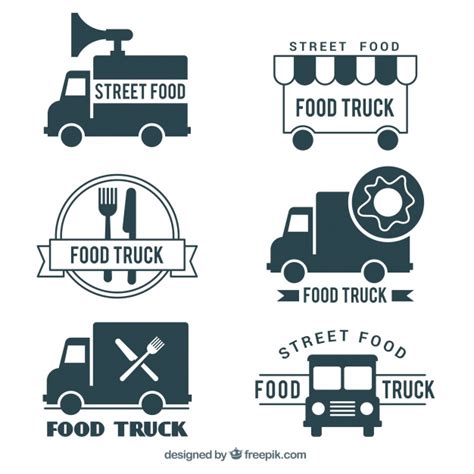 Discover 38 food truck logo designs on dribbble. Premium Vector | Food truck logo design