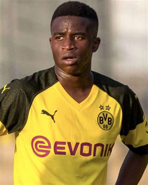 Youssoufa moukoko is a german professional footballer who currently plays as a striker for bundesliga club borussia dortmund. Youssoufa Moukoko, 14, scores six goals on his Borussia ...