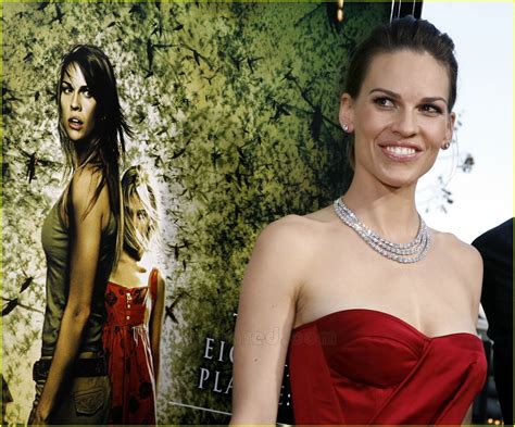 Photo Hilary Swank Asymmetrical Red Dress 43 Photo 79581 Just Jared