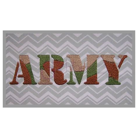 Camouflage Embroidery Font Army Filled Embroidery Alphabet Stitchtopia