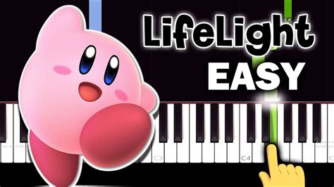 Lifelight Super Smash Bros Ultimate Easy Piano Tutorial Youtube