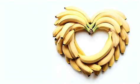 Premium Ai Image A Heart Shaped Banana Is Made With Bananas In The Shape Of A Heart Generative Ai