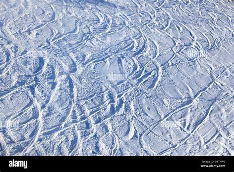 Mountains Skis Track Stock Photo Alamy