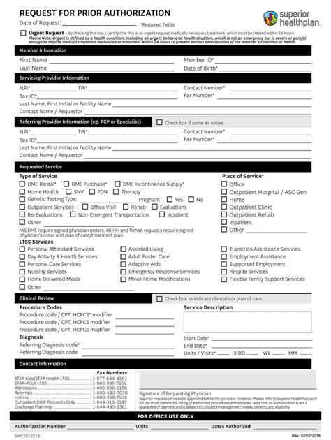 2018 2022 Form Superior Healthplan Shp 2013218 Fill Online Printable