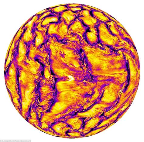 Scientists Unveil Psychedelic Model Of The Suns Magnetic Field Daily