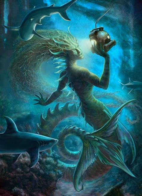 Siren By Lee Moyer Mystical Creatures Mermaid Art Mermaids And Mermen