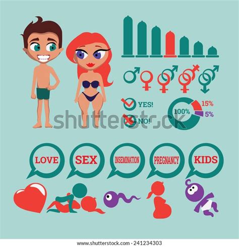 Infographic Elements Safe Sex Love Contraception Stock Vector Royalty