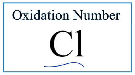 How To Find Oxidation Numbers For Chlorine Cl And Cl2 Youtube