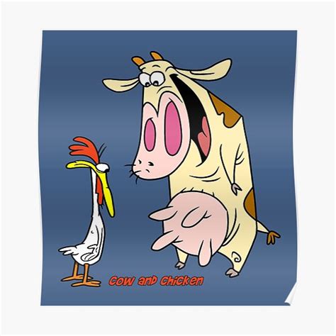 Cow And Chicken Posters Redbubble