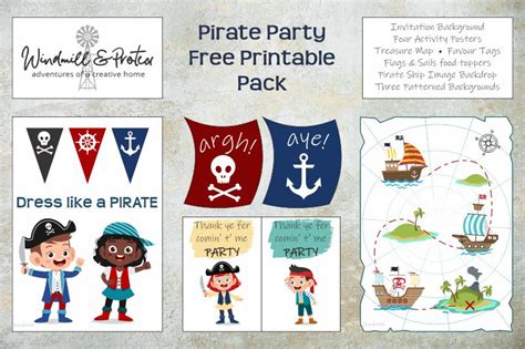 Free Printable Pirate Party Decorations
