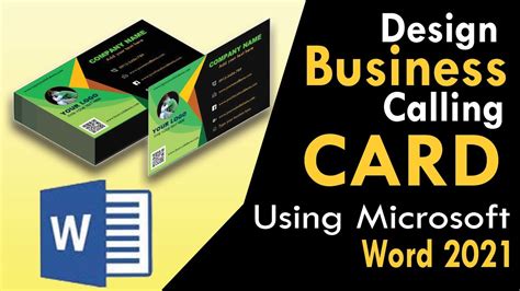 Business Calling Card Design Using Microsoft Word