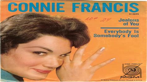 Connie Francis Everybodys Somebodys Fool 1960 Youtube