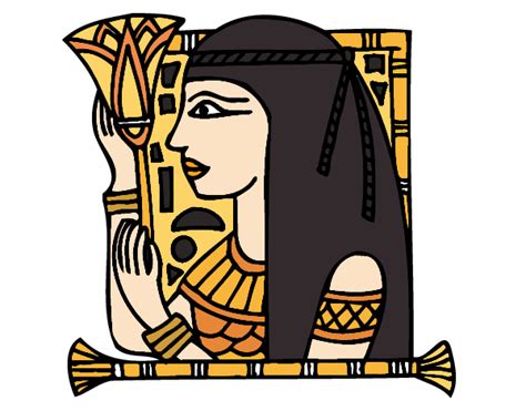 Desenho De Cleopatra Pintado E Colorido Por Isabellota O Dia De