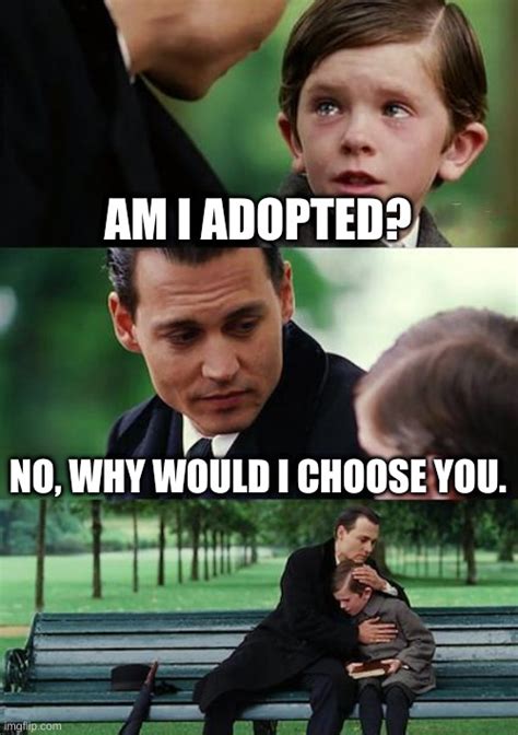 when you ask if your adopted imgflip