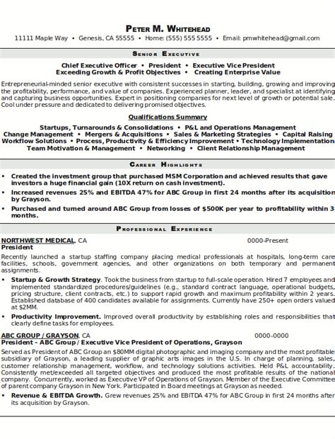A microsoft word resume template is a tool which is 100% free to download and edit. How To Write An Executive Resume Examples - 2019 Executive ...