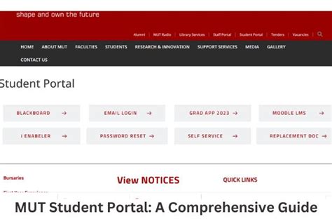 Mut Student Portal A Comprehensive Guide Explore The Best Of South