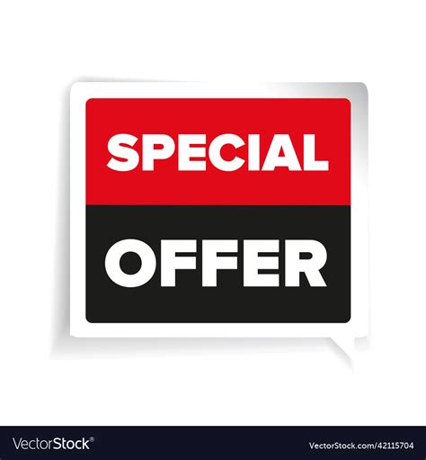 Special Offer Label Royalty Free Vector Image Vectorstock