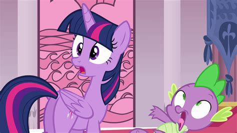Image Shocked Twilight And Fainting Spike S4e01png My Little Pony