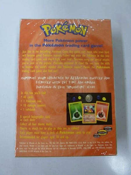 For items shipping to the united states, visit pokemoncenter.com. 【買取実績有!!】ポケモンカード 英語版 テーマデッキ BRUSHFIRE ...