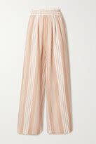 Mara Hoffman Net Sustain Paloma Striped Tencel Lyocell And Organic Cotton Blend Wide Leg Pants