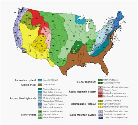 North America And Deserts Map Of The United States Transparent